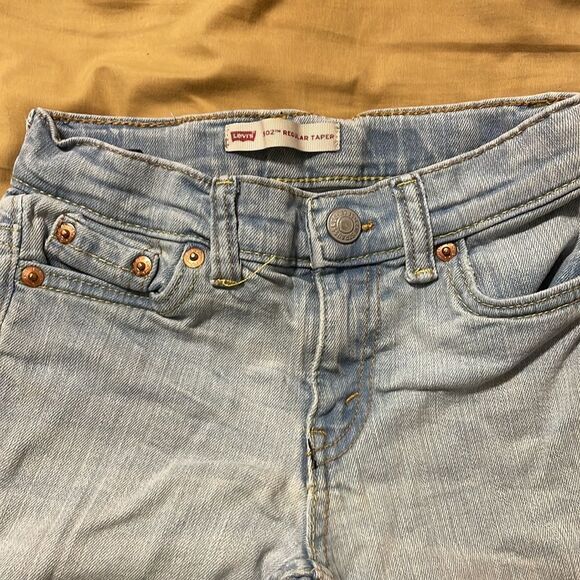 Levi’s sz 5 reg jeans with adjustable straps EUC - Picture 2 of 5